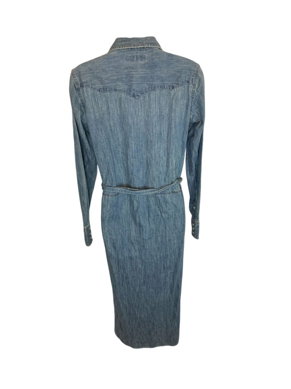 Lauren Ralph Lauren Western Denim Shirt Dress NWOT - Size 4 - Picture 6 of 8